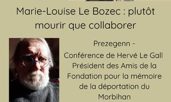 Conférence de Hervé Le Gall - &quot;Marie-Louise Le Bozec : plutô...