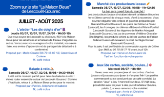 Juillet-Août à &quot;La Maison Bleue&quot;